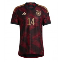 Nemecko Jamal Musiala #14 Vonkajší futbalový dres MS 2022 Krátky Rukáv